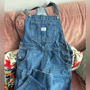 Levi's Vintage Classic Blue Denim Overalls medium full length